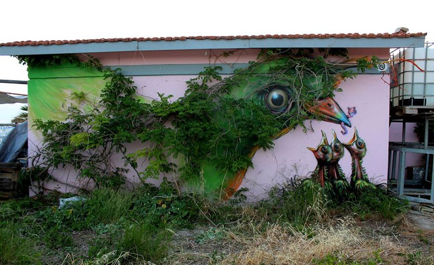 Bird, Athens, Greece