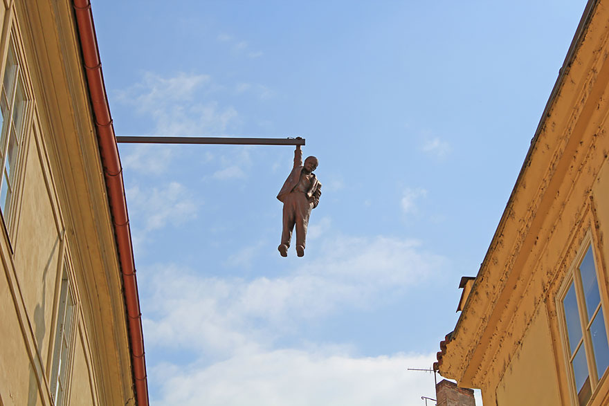 Man Hanging Out, Prague, Czech Republic